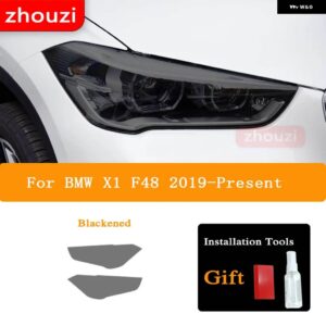 BMW ヘッドライト ティントスモークブラック フィルム TPU ステッカー X1 F48 X2 F39 X3 F25 G01 X4 F26 G02 X5 F15 G05 X6 F16 G06 X7 - X1 F48 19-On