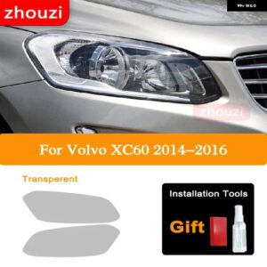 ボルボ XC60 2014-2016 2017-2022 2020 2021 車ランプ ヘッドライト ティントブラック フィルム クリア TPU ステッ - 2014-2016　t