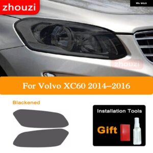 ボルボ XC60 2014-2016 2017-2022 2020 2021 車ランプ ヘッドライト ティントブラック フィルム クリア TPU ステッ - 2014-2016　b