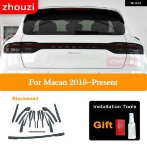 ポルシェ マカン 2018 2019 2020 ヘッドライト ティントブラック フィルム ビニール テールライト クリア TPU ステッ - Taillight B