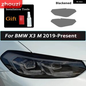 BMW X1 F48 X2 F39 X3 F25 G01 X4 G02 X5 F15 X6 F16 X7 ヘッドライト スモークブラック フィルム 自己修復 TPU ステッカー - X3 M 19-On