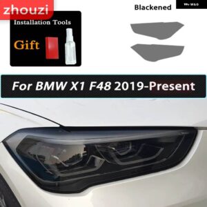 BMW X1 F48 X2 F39 X3 F25 G01 X4 G02 X5 F15 X6 F16 X7 ヘッドライト スモークブラック フィルム 自己修復 TPU ステッカー - X1 F48 19-On