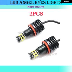 BMW 120ワット LED 車リングエンジェルアイ電球 1 3 5 X Zシリーズ E60 E70 X5 E71 X6 X6M E89 E81 E82 E87 E88 E90 E91 E92 E93 M3 - White-2pcs