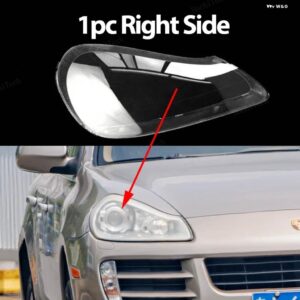 ポルシェ フロント ヘッドランプ カバー ヘッドライト シェルクリアランプシェード レンズ カイエン S GTS E1 9PA 955 957 08 - 1pc Right Side