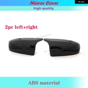 BMW X5 E70 X6 E71 2008-13 サイドウイングミラー カバー リアビューキャップブラックタイプ - Black 2pcs
