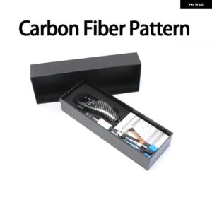 BMW LED ハンドルギア シフトノブ レバースティックヘッド 5シリーズ E60 E61 520I 523I 525I 528I 530I 535I 540I 545I 2003-10 - carbon fiber