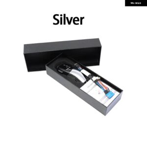 BMW LED ギア シフトノブ シフトヘッドギアレバーヘッドカーパーツ 6シリーズ E63 E64 630CI 630I 645CI 650I 635D M6 2003-2010 - Silver