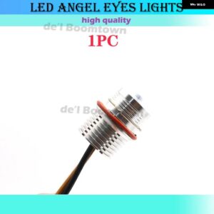 BMW 120ワット CANBUS LED エンジェルアイズ マーカー ライト電球 7シリーズ E65 E66 745I 750I 760I 745LI 760LI 2002-2008 - White-1pc