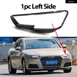 アウディ フロント ヘッドランプ カバー ヘッドライト シェルクリアランプシェード レンズ A4 B9 2015-2019 8W0941043 8W0941044 - 1pc Left Side