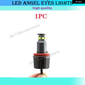 BMW 60ワット LED 車リング車エンジェルアイ電球 1 3 5 ZXシリーズ E90 E91 E92 E93 M3 E60 E89 E81 E82 E87 E88 X5 E70 X6 E71 - White-1pc