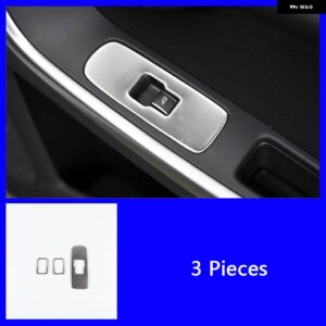 ボルボ ドア アームレスト 窓ガラス 昇降ボタン フレーム装飾 ステッカー トリム XC60 S60 V60 LHD RHD インテリア アクセサリー - 3pcs