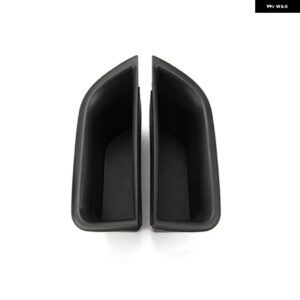 ボルボ フロントドアハンドル収納ボックス 2個 XC70 V70 S80 自動車 インテリア オーガナイザー アクセサリー - black
