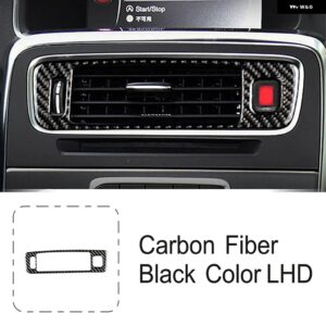 ボルボ カーボン窓ガラス 昇降フレーム トリム S60 V60 2010-2018 LHD エアコンアウトレットパネル インテリア アクセサリー - air　outlet　frame　lhd