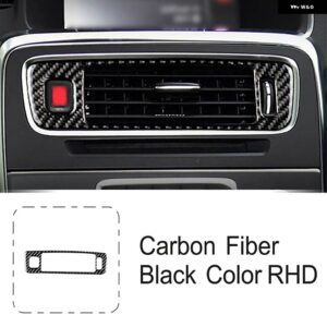 ボルボ カーボンカーセンターコンソールギアシフトフレーム トリム S60 V60 2010-2018 RHD 窓ガラス リフティング インテリア アクセサリー - air　outlet　frame　rhd