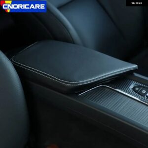 ボルボ センターコンソール アームレスト ボックス スリーブ装飾カバー XC60 2018-20 インテリア アクセサリー - Black white lines