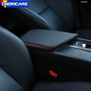 ボルボ センターコンソール アームレスト ボックス スリーブ装飾カバー XC60 2018-20 インテリア アクセサリー - black