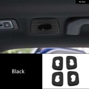 ボルボ リアルーフフック デカール 装飾カバー トリム ステンレス 4個 XC60 2018 インテリア スタイリング - black