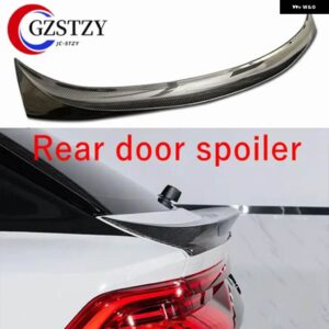 アウディ Q8 SQ8 2018-23 カーボンリアウイングトランク リップルーフスポイラー - FRP Glossy Black