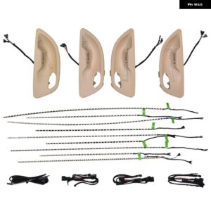 BMW ネオン インテリア ドア アンビエントライト 装飾ライト 2色 ブルーオレンジランプ 5シリーズ F10 F11 F18 2010-2018 - Beige