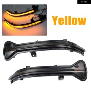 BMW 2個 LED 流れるバックミラー シーケンシャルウインカーダイナミック ウィンカーライト G30 G31 G11 G12 G14 G15 3シリーズ G20 - Yellow