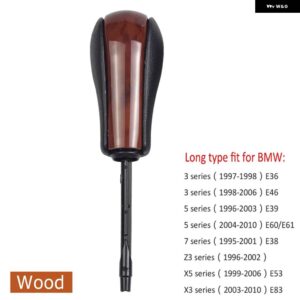 BMW ギアスティック シフトノブ レバーハンスボール E39 E46 E53 E60 E61 E63 E64 E83 E81 E82 E87 E90 E91 E92 E93 - Wood-Long