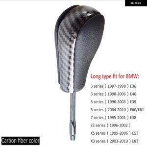 BMW ギアスティック シフトノブ レバーハンスボール E39 E46 E53 E60 E61 E63 E64 E83 E81 E82 E87 E90 E91 E92 E93 - Carbon fiber-Long