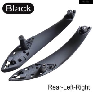 BMW インテリア ドアカーボンカラー プルハンドル インサイド トリム 3シリーズ F30 316D 316I 318D 320D F31 316D 320D 320I 2014-2018 - Black-2PCS-Rear