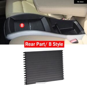 BMW インテリア 車ドリンクウォーターカップホルダーカバー トリム ジッパーローリングカーテン X5 X6 E70 E71 E72 ウォーターカップホルダーパネルカバー - Rear-B