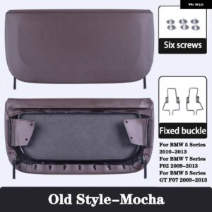 BMW カーシート バックパネルカバー 5シリーズ F10 GT 7シリーズ F01 F02 ABS キャップ収納ポケット交換アクセサリー - Old Style-Mocha