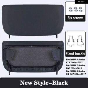 BMW カーシート バックパネルカバー 5シリーズ F10 GT 7シリーズ F01 F02 ABS キャップ収納ポケット交換アクセサリー - New Style-Black