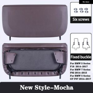BMW カーシート バックパネルカバー 5シリーズ F10 GT 7シリーズ F01 F02 ABS キャップ収納ポケット交換アクセサリー - New Style-Mocha