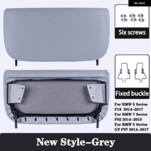 BMW カーシート バックパネルカバー 5シリーズ F10 GT 7シリーズ F01 F02 ABS キャップ収納ポケット交換アクセサリー - New Style-Gray