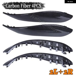 BMW 4個 インテリア ドア プルハンドル アウターカバー 交換 トリム 3シリーズ F30 F31 2013-2017 GT F34 2014-2017 4シリーズ F36 - Carbon fiber-4Pcs