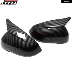 BMW OX カーボンルックバックミラー キャップ X1 U11 U12 2023 2024 サイドウイングミラー カバー ケースシェル トリム アクセサリー - CF Look LHD