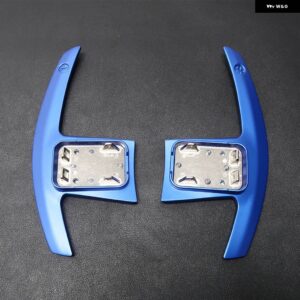 BMW M3 M4 M5 X3M X4M G20 G80 G82 G83 F90 F97 F98 Z4 G29 カーボン ステアリング ホイールパドル シフター 延長 トリム カバー - Blue