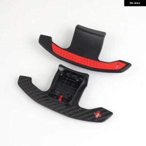 BMW M3 M4 M5 X3M X4M G20 G80 G82 G83 F90 F97 F98 Z4 G29 カーボン ステアリング ホイールパドル シフター 延長 トリム カバー - Special Style Red