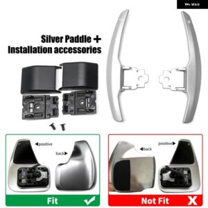 BMW F87 M2 F80 M3 F82 F83 M4 F10 M5 F12 F13 F06 M6 F85 X5M F86 X6M ステアリング ホイールパドル延長 シフター - Silver with base