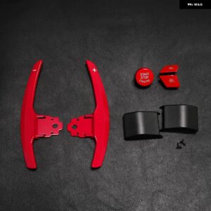 BMW F87 M2 F80 M3 F82 F83 M4 F10 M5 F12 F13 F06 M6 F85 X5M F86 X6M ステアリング ホイールパドル延長 シフター - Red with buttons