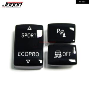 BMW 1 2 3 4シリーズ F20 F21 F22 F23 F30 F31 F34 F35 F32 カーコンソールスポーツ ECOPRO オフボタン カバー ドライブモードスイッチ PDC DSC - black