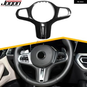 BMW カーボン交換 ステアリング ホイールカバー 装飾 トリム 2 3 4 5 6 8シリーズ G20 G30 G42 M4 G82 M3 G80 X3 X4 X5 X6 Z4