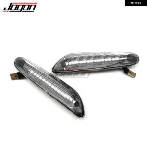 BMW サイドマーカー ライト E81 E82 E87 E88 E90 E91 E92 E93 E46 M3 E60 E61 1 3 5 Xシリーズ ダイナミック ウィンカーライト インジケーターランプ - WHITE