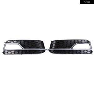 アウディ A5 S ライン S5 2013-17 フロントバンパー フォグライト ランプ トリム グリルカバー フレーム 8T0807682K - Chome 1 Pair