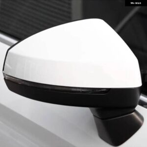 アウディ 6/8PIN 自動電気調整加熱電気折りたたみ車ハッチバックバックミラー アセンブリ A3 2014 2015-2021 - 6pin Right White