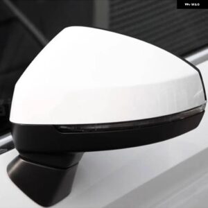 アウディ 6/8PIN 自動電気調整加熱電気折りたたみ車ハッチバックバックミラー アセンブリ A3 2014 2015-2021 - 6pin Left White