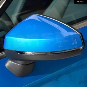 アウディ 6/8PIN 自動電気調整加熱電気折りたたみ車ハッチバックバックミラー アセンブリ A3 2014 2015-2021 - 6pin Left Blue