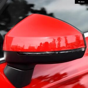 アウディ 6/8PIN 自動電気調整加熱電気折りたたみ車ハッチバックバックミラー アセンブリ A3 2014 2015-2021 - 6pin Left Red