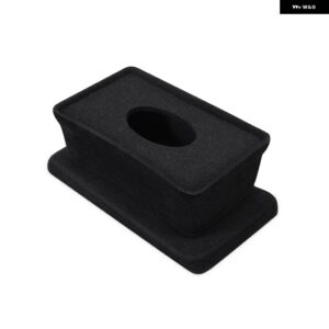 テスラ モデル 3 モデル Y リアセンターコンソール収納ボックス オーガナイザー トレイ植毛ブラックケースアクセサリー ABS - For Model 3