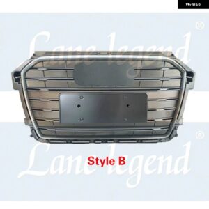 アウディ A1 2015-18 フロントバンパー グリルセンターパネルスタイリングアッパーグリル S1 - Style B