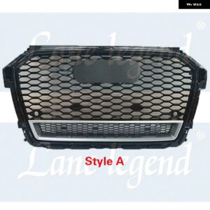 アウディ 自動車 アクセサリーフロント レーシンググリル A1 S1 2015-2018 RS1 メッシュ マスクバンパー カバー グリル - Style A