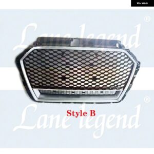 アウディ A3/S3 2017 2018 2019 フロントグリル レーシンググリル ハニカム車アッパーバンパー 吸気フード メッシュ グリッド RERS3 - Style B